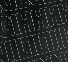 1″ Black Gothic Vinyl Letters/Numbers Set