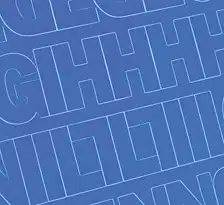 3/4″ Blue Gothic Vinyl Letters/Numbers Set