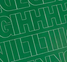 2″ Green Gothic Vinyl Letters/Numbers Set