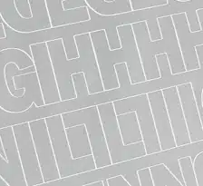 3/4″ Silver Gothic Vinyl Letters/Numbers Set