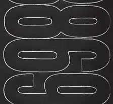 4″ Black Gothic Vinyl Numbers Set