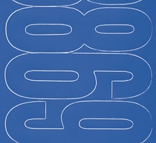 4″ Blue Gothic Vinyl Numbers Set