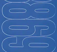 4″ Blue Gothic Vinyl Numbers Set