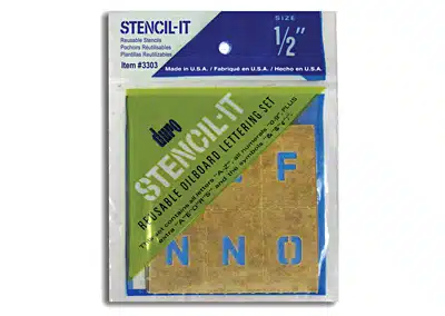 1/2″ Oil Board Stencil Set