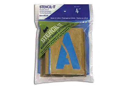 4″ Oil Board Stencil Set