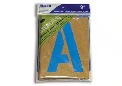 9″ Oil Board Stencil Set