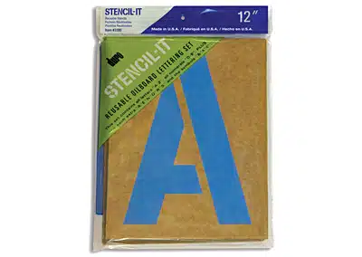 12″ Oil Board Stencil Set