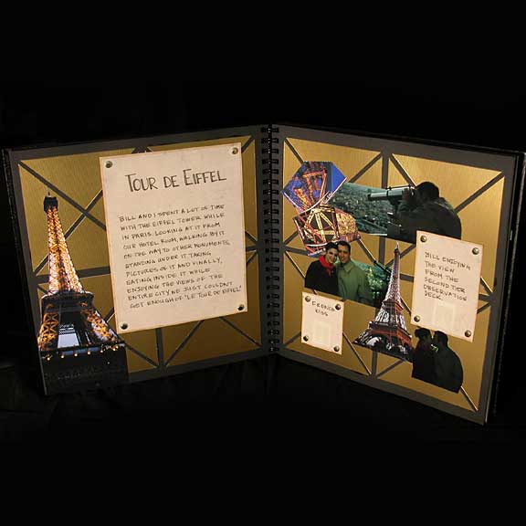Tour De Eiffel Scrapbook Page