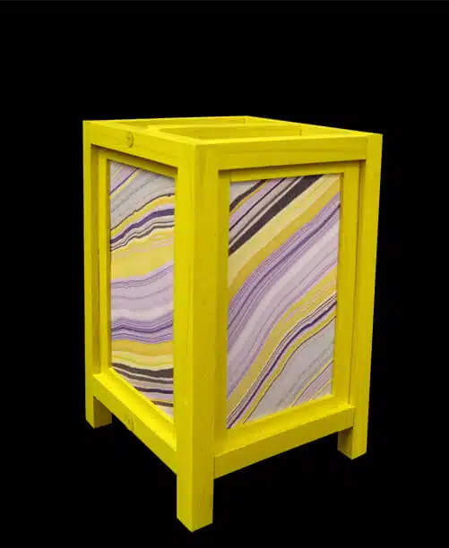 Paper Fusion Lamp Painted Marble