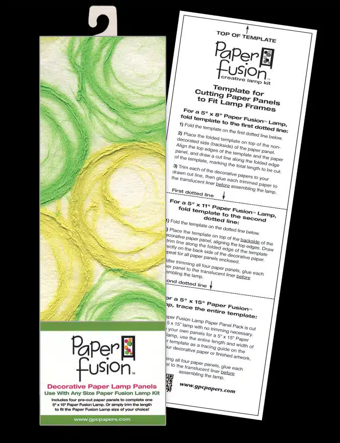 Template for Paper Fusion Lamp Panels