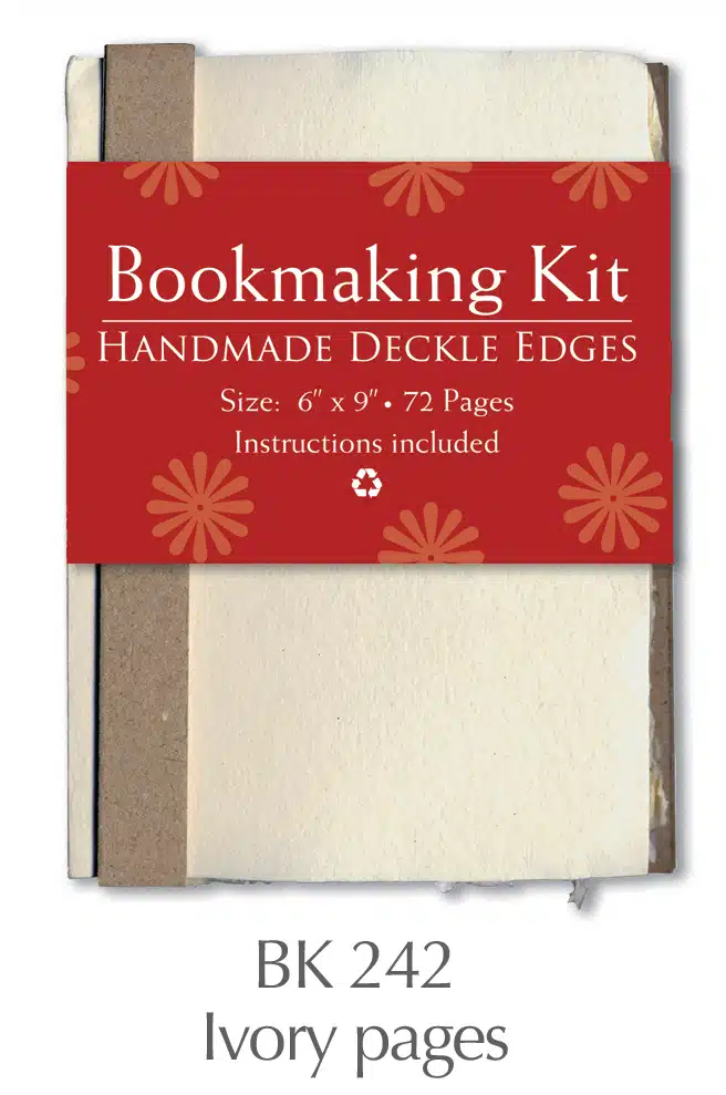 Bookmaking Kit 6″x9″ – 72 Ivory Pages