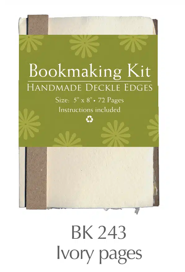Bookmaking Kit 5″x8″ – 72 Ivory Pages