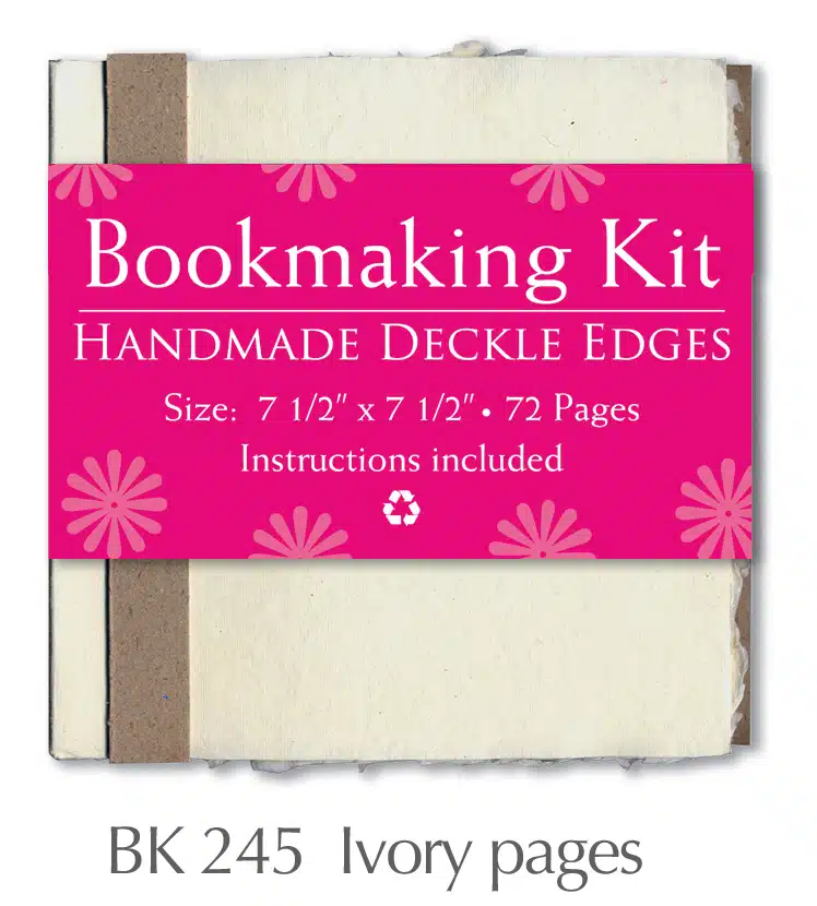 Bookmaking Kit 7.5″x7.5″ – 72 Ivory Pages