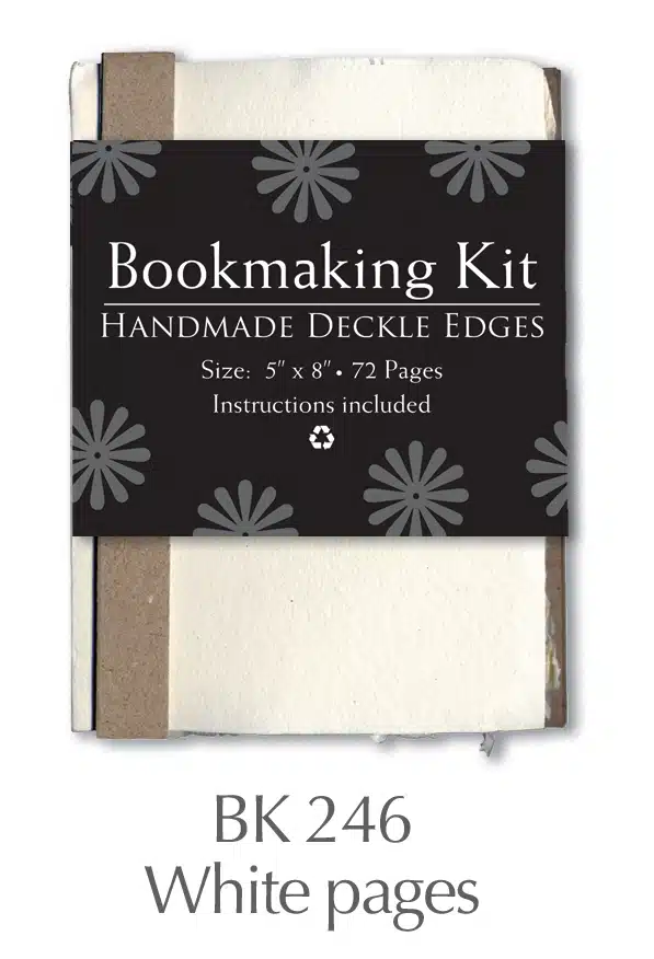 Bookmaking Kit 5″x8″ – 72 White Pages