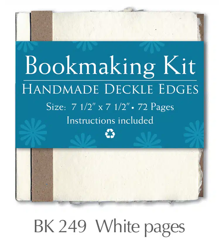 Bookmaking Kit 7.5″x7.5″ – 72 White Pages