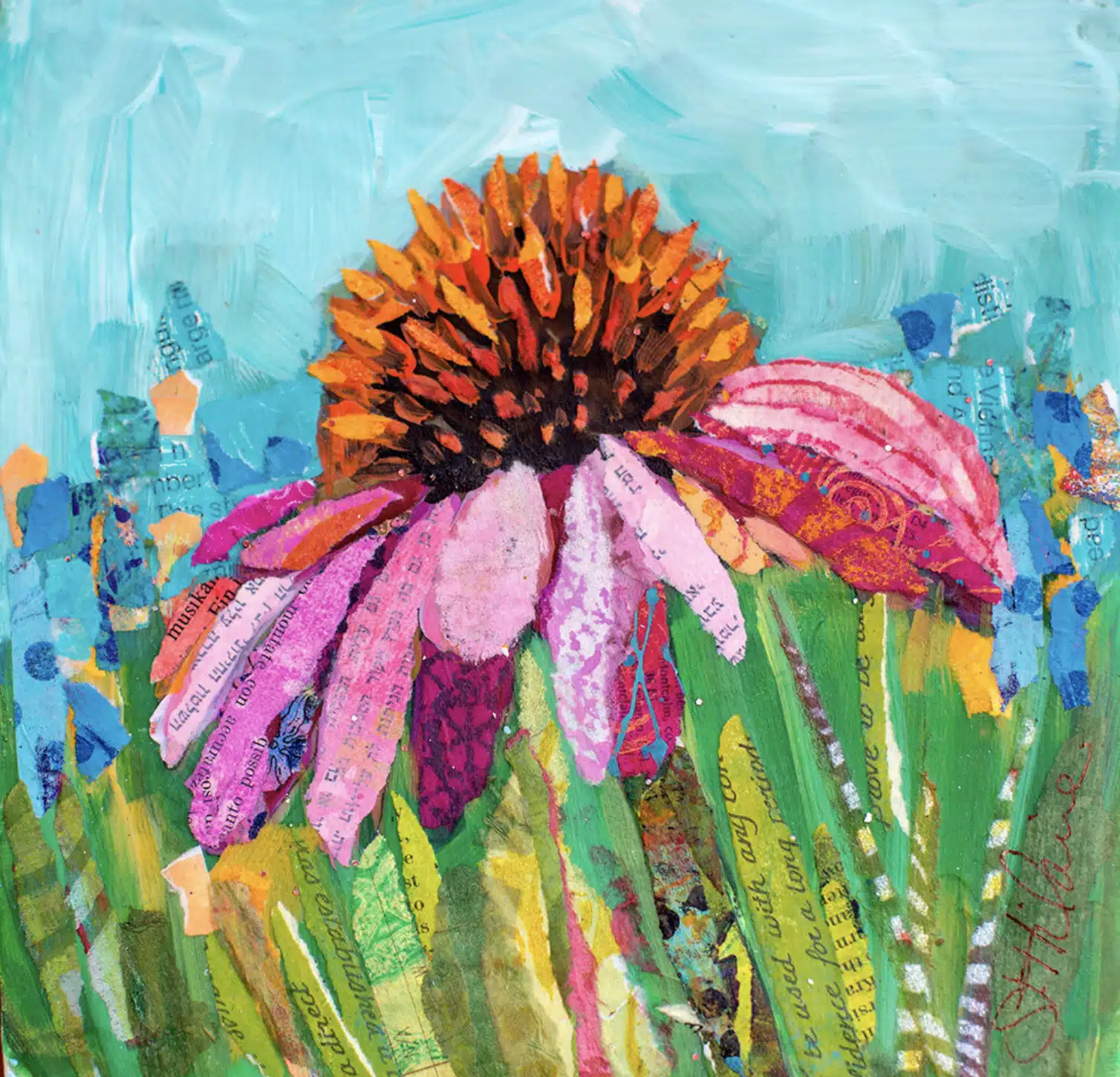 “Coneflower” by Elizabeth St. Hilaire