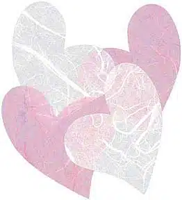 Hearts – Pale Pinks & White