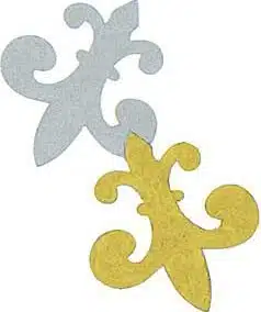 Fleur de lys – Gold/Silver