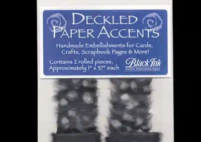 Black Deckled Lace Trim