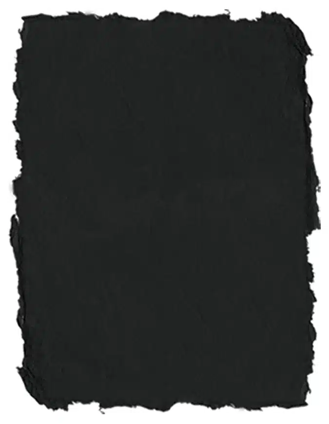 Deckle Edge Pastel Paper 19″x25″ – Black
