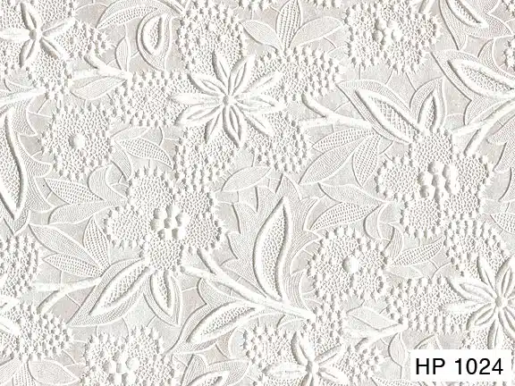 Metallic Embossed Flowers-Pearl White