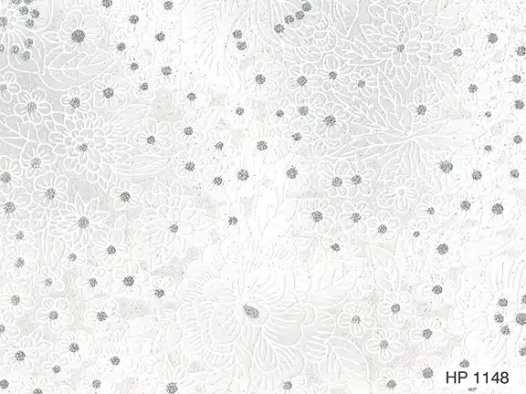 Sheer Viscose-Floral & Glitter