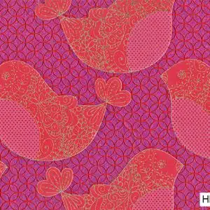 Screenprint Birdies - Pink