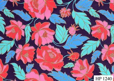 Screenprint Paeonia – Navy