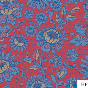 Screenprint Blazing Blooms - Red