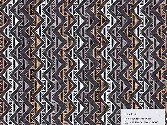Screenprint Zig Zag - Black