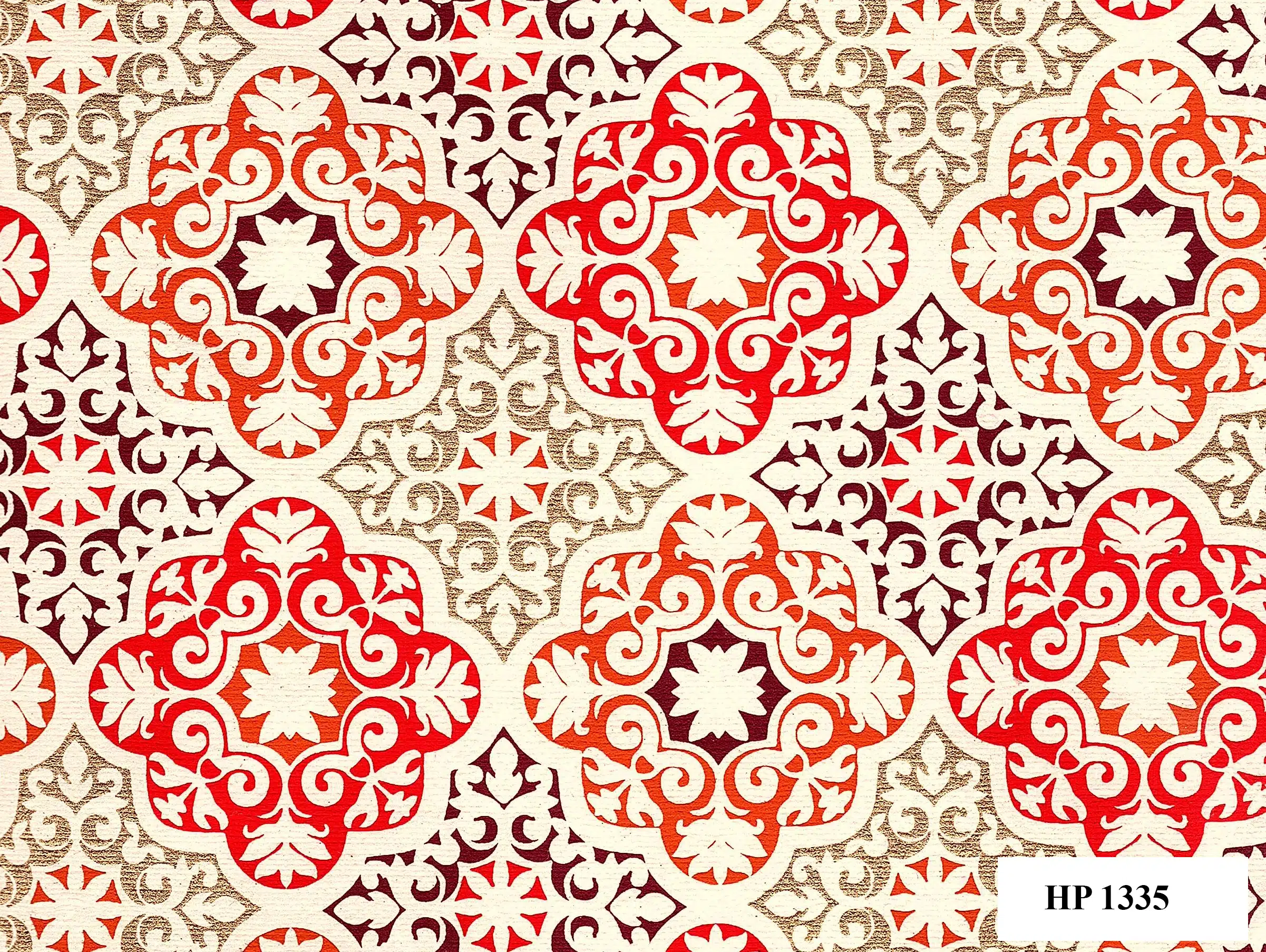 Screenprint Arabesque – Ivory