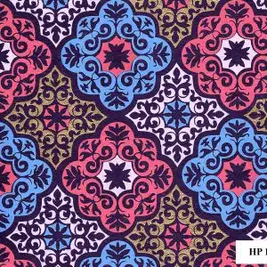 Screenprint Arabesque - Purple