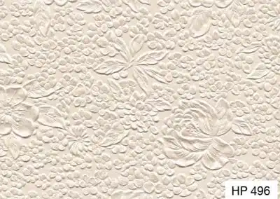 Metallic Embossed Rose-Ivory