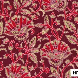 Screenprint Flora Regalia - Pink/Gold