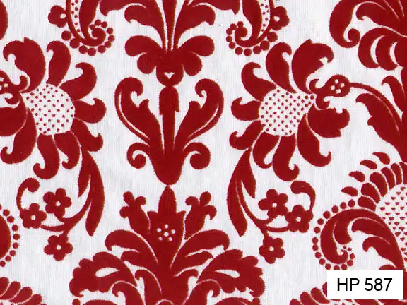 Velvet Damask-Red