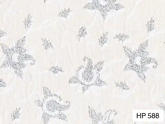 Sheer Viscose-Silver Paisley