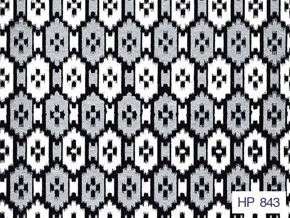 Screenprint Aztec – Black/Silver
