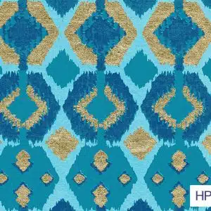 Screenprint Aztec Modern - Turquoise