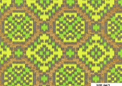 Screenprint Stitched Aztec – Green