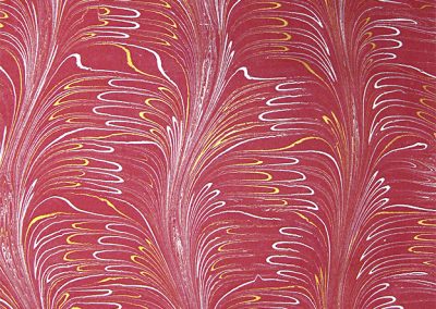 Cadence-Gold/Silver on Cranberry