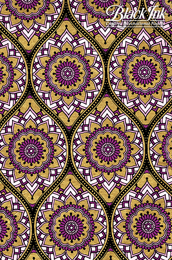 Bohemian-Gold/Black/Lilac/ Purple - Image 3