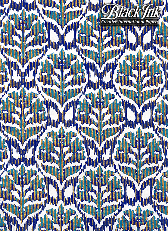 Damask-Blue/Teal/Gold - Image 2