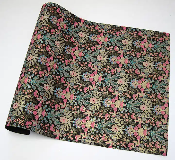 Secret Garden - Pink/Emerald/Gold on Black - Image 2
