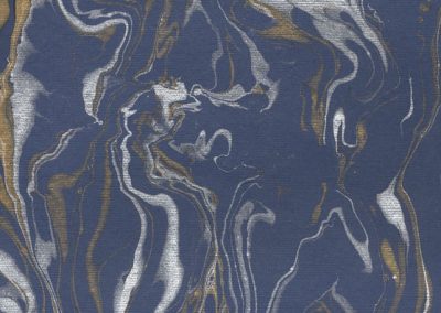 Exotic-Gold & Silver on Blue