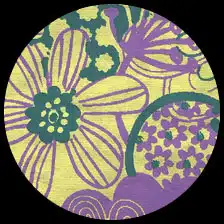 Flower Power-Lavender/Green