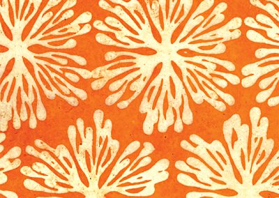 Anemone – Orange/Natural