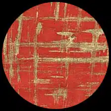 Gold Brush on Regal Red