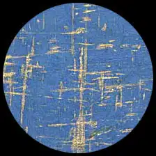 Gold Brush on Royal Blue