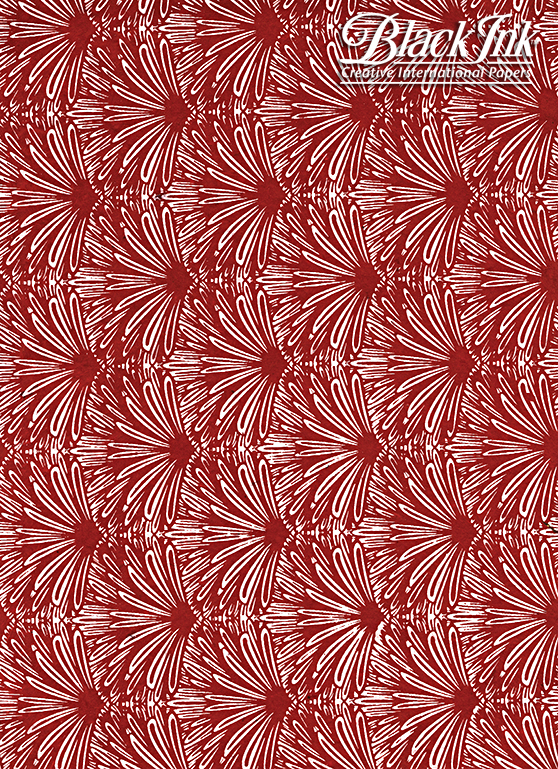 Feather Dusters – White on Red