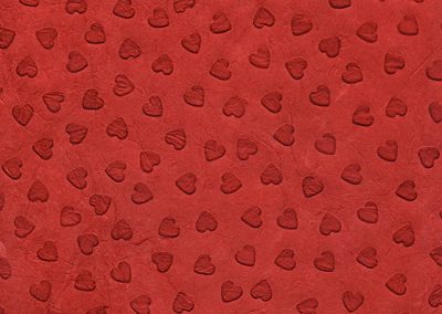 Embossed Red Hearts